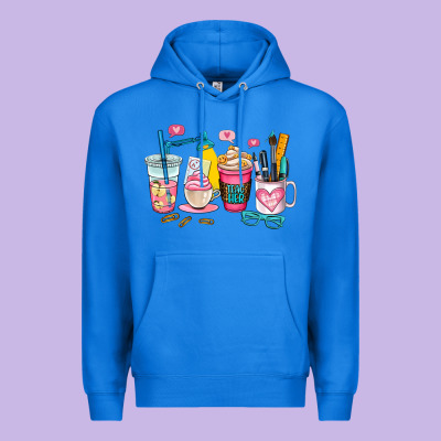Teacher Coffee Cup Premium Hoodie Designed By Adodesignshop