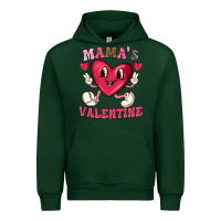 Forest Green mamas valentine with cute heart Urban Hoodie - texasbilliewilder