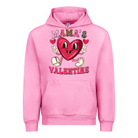 Fuchsia Pink mamas valentine with cute heart Urban Hoodie - texasbilliewilder