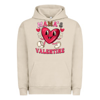 Pigment French Oak mamas valentine with cute heart Urban Hoodie - texasbilliewilder