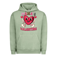 Pigment Oil Green mamas valentine with cute heart Urban Hoodie - texasbilliewilder