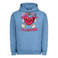 Pigment Pebble Blue mamas valentine with cute heart Urban Hoodie - texasbilliewilder