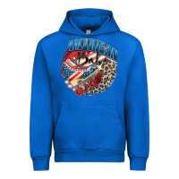 Cobalt American babe Urban Hoodie - Zillion Design Studio