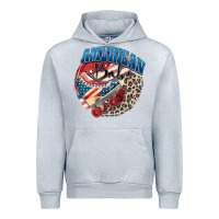 Heather Grey American babe Urban Hoodie - Zillion Design Studio