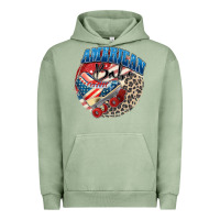 Pigment Oil Green American babe Urban Hoodie - Zillion Design Studio