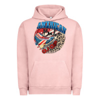 Pigment Salmon American babe Urban Hoodie - Zillion Design Studio