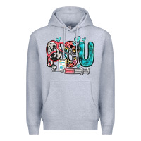 Heather Grey pcu Premium Hoodie - Zillion Design Studio