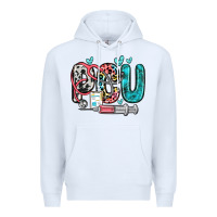 White pcu Premium Hoodie - Zillion Design Studio