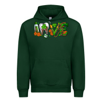 Forest Green Dental Love St. Patricks Day Urban Hoodie - RanaPortraitStore