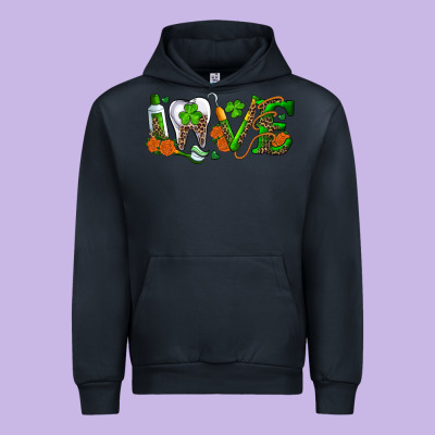 Urban Hoodie Dental Love St. Patricks Day