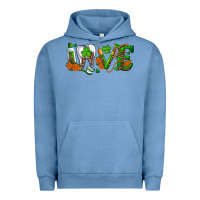 Pigment Pebble Blue Dental Love St. Patricks Day Urban Hoodie - RanaPortraitStore