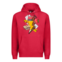 Cardinal teacher lightning bolt Premium Hoodie - texasbilliewilder