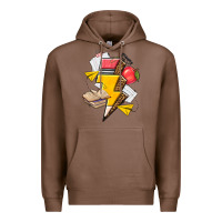Chestnut teacher lightning bolt Premium Hoodie - texasbilliewilder