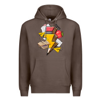 Coffee teacher lightning bolt Premium Hoodie - texasbilliewilder