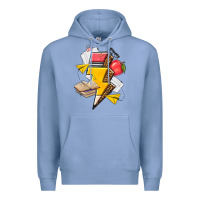 Colony Blue teacher lightning bolt Premium Hoodie - texasbilliewilder