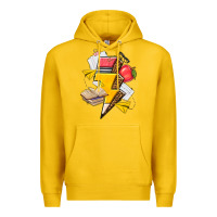 Lemon teacher lightning bolt Premium Hoodie - texasbilliewilder
