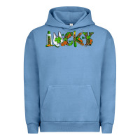 Pigment Pebble Blue Dental Love St. Patricks Day Urban Hoodie - RanaPortraitStore