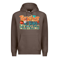 Coffee teacher of tiny humans Premium Hoodie - texasbilliewilder