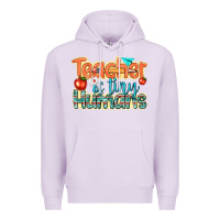 Lilac teacher of tiny humans Premium Hoodie - texasbilliewilder