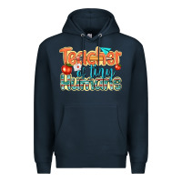 Navy teacher of tiny humans Premium Hoodie - texasbilliewilder