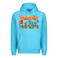 Ocean Blue teacher of tiny humans Premium Hoodie - texasbilliewilder