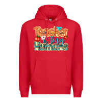 Red teacher of tiny humans Premium Hoodie - texasbilliewilder