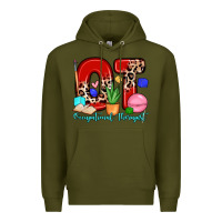 Army Green ot occupational therapist Premium Hoodie - Zillion Design Studio