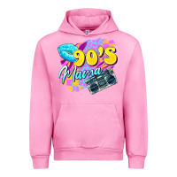 Fuchsia Pink 90's mama Urban Hoodie - Zillion Design Studio
