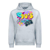 Heather Grey 90's mama Urban Hoodie - Zillion Design Studio