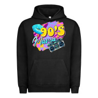 Pigment Black 90's mama Urban Hoodie - Zillion Design Studio