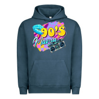 Pigment Midnight Navy 90's mama Urban Hoodie - Zillion Design Studio