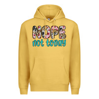 Antique Gold nope not today Premium Hoodie - Zillion Design Studio