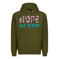 Army Green nope not today Premium Hoodie - Zillion Design Studio