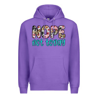 Purple nope not today Premium Hoodie - Zillion Design Studio
