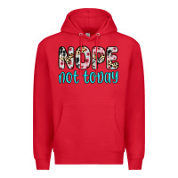 Red nope not today Premium Hoodie - Zillion Design Studio