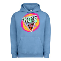Pigment Pebble Blue 80's mom Urban Hoodie - Zillion Design Studio