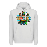 Dove Grey teacher sunflower tbw Premium Hoodie - texasbilliewilder