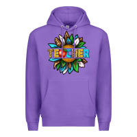 Purple teacher sunflower tbw Premium Hoodie - texasbilliewilder