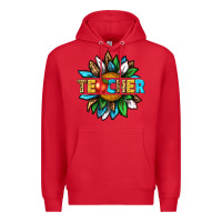 Red teacher sunflower tbw Premium Hoodie - texasbilliewilder