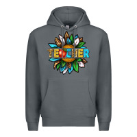 Rock teacher sunflower tbw Premium Hoodie - texasbilliewilder