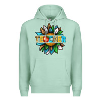 Seafoam teacher sunflower tbw Premium Hoodie - texasbilliewilder