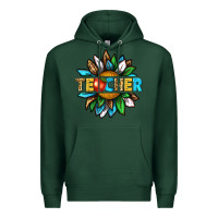 Sports Green teacher sunflower tbw Premium Hoodie - texasbilliewilder