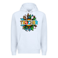 White teacher sunflower tbw Premium Hoodie - texasbilliewilder