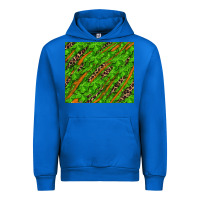 Cobalt Distressed Shamrock And Leopard Urban Hoodie - RanaPortraitStore