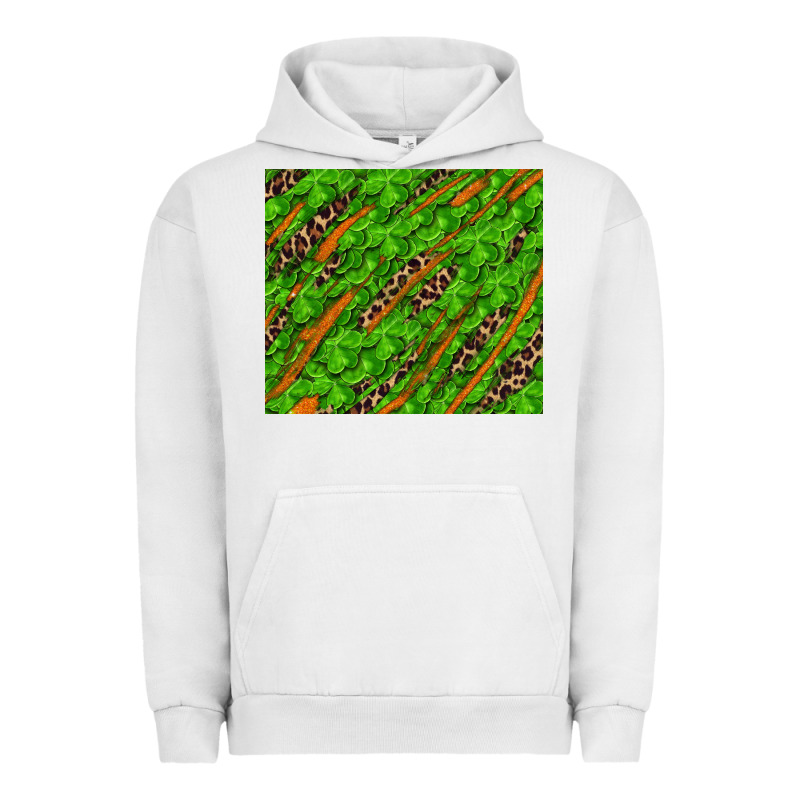 Distressed Shamrock And Leopard Urban Hoodie by RanaPortraitStore | Teevron