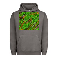 Pigment Tornado Distressed Shamrock And Leopard Urban Hoodie - RanaPortraitStore