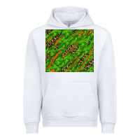 White Distressed Shamrock And Leopard Urban Hoodie - RanaPortraitStore