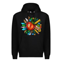 Black teacher sunflower Premium Hoodie - texasbilliewilder