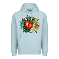 Blue Mist teacher sunflower Premium Hoodie - texasbilliewilder