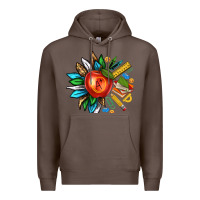Coffee teacher sunflower Premium Hoodie - texasbilliewilder